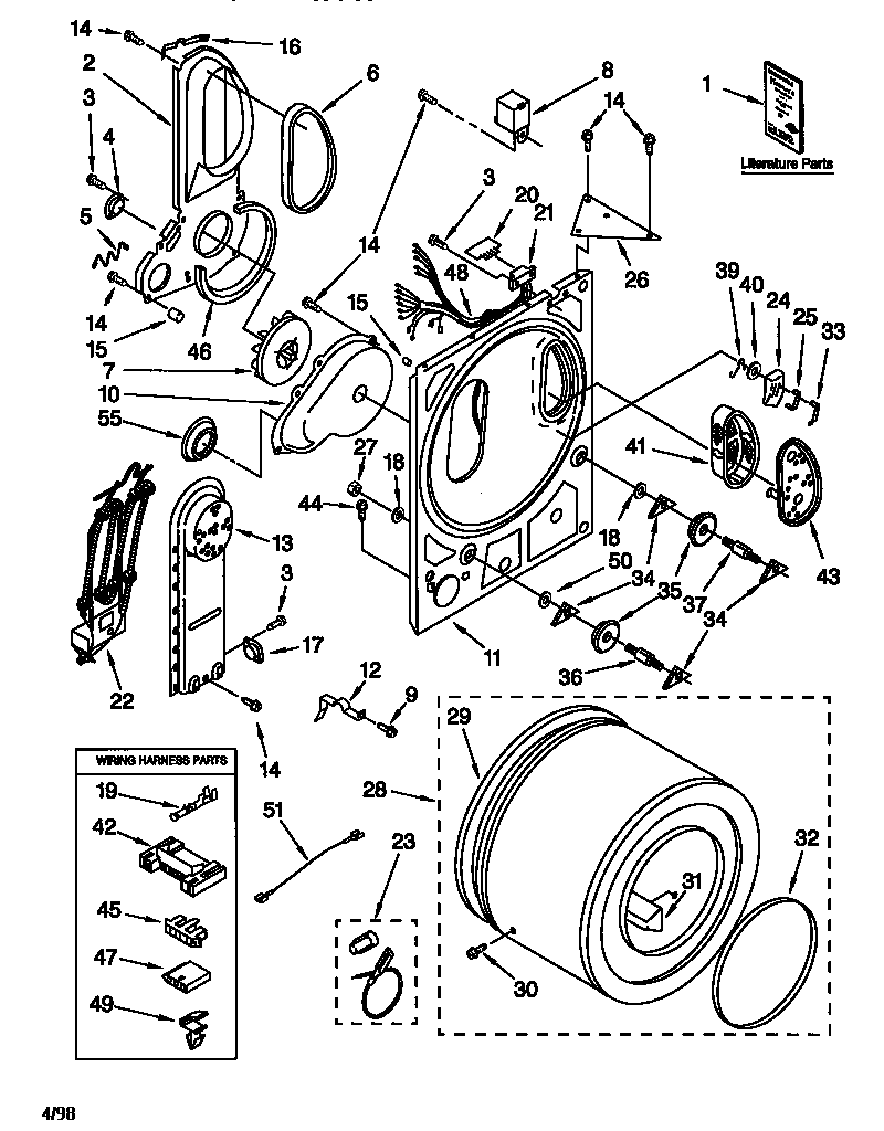 Kenmore 11088722891 bulkhead diagram
