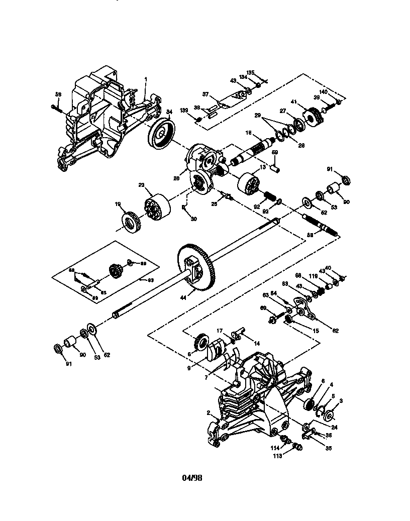 Craftsman 917270840 transaxle  319-0650 diagram