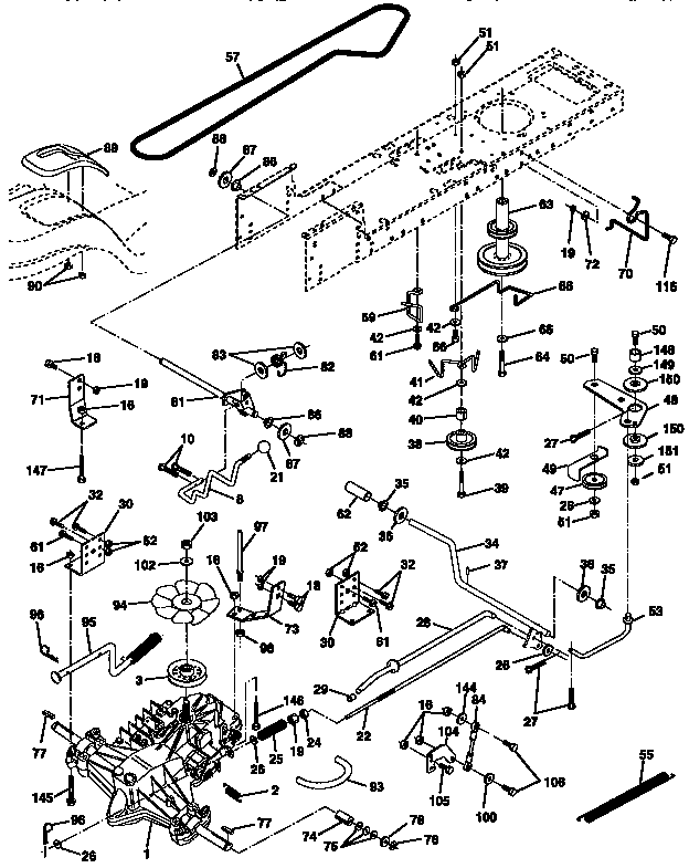 Craftsman 917271041 ground drive diagram