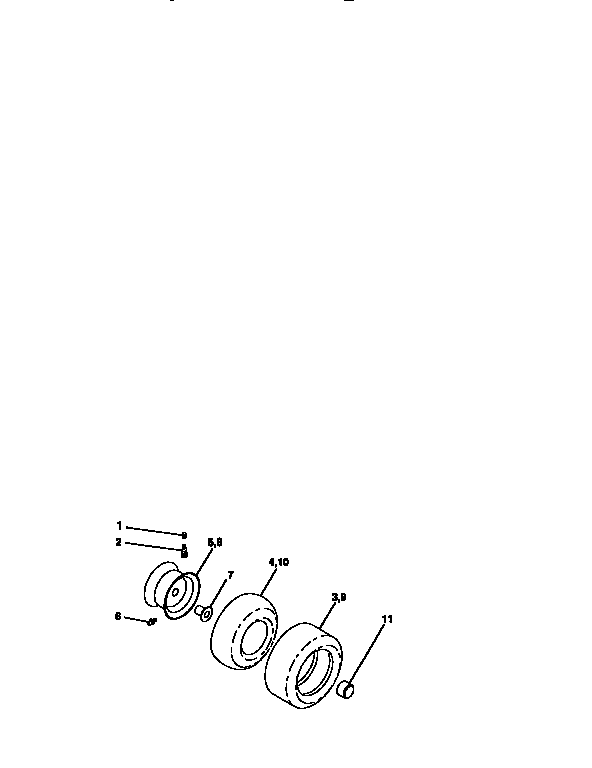 Craftsman 917271041 wheels and tires diagram
