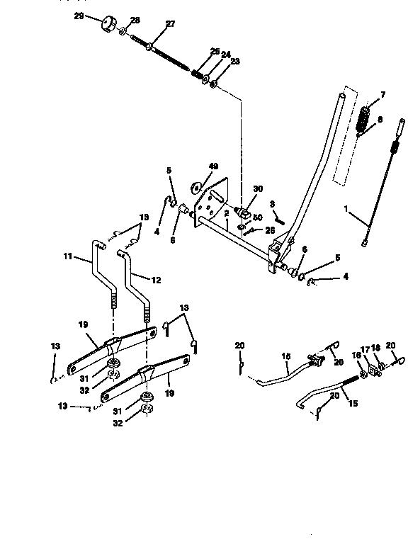 Craftsman 917271041 lift assembly diagram