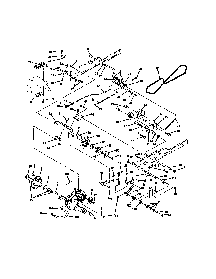 Craftsman 917273041 ground drive diagram