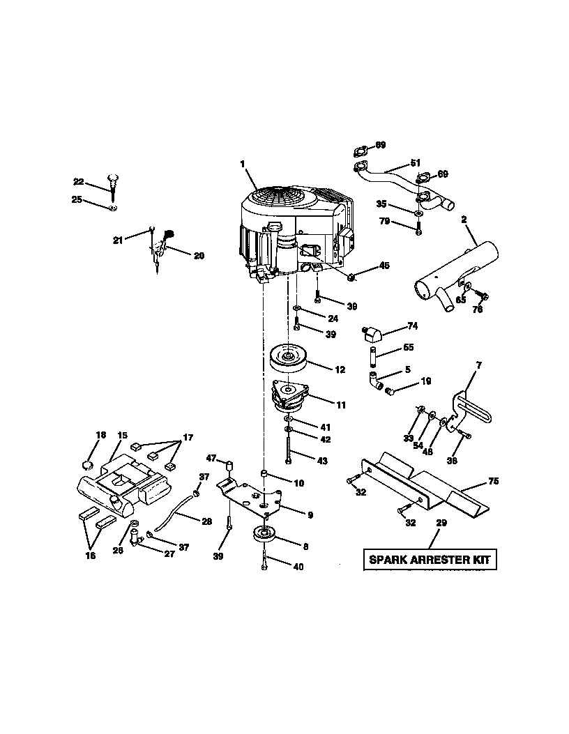 Craftsman 917273041 engine diagram