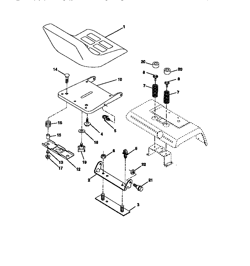 Craftsman 917273041 seat assembly diagram