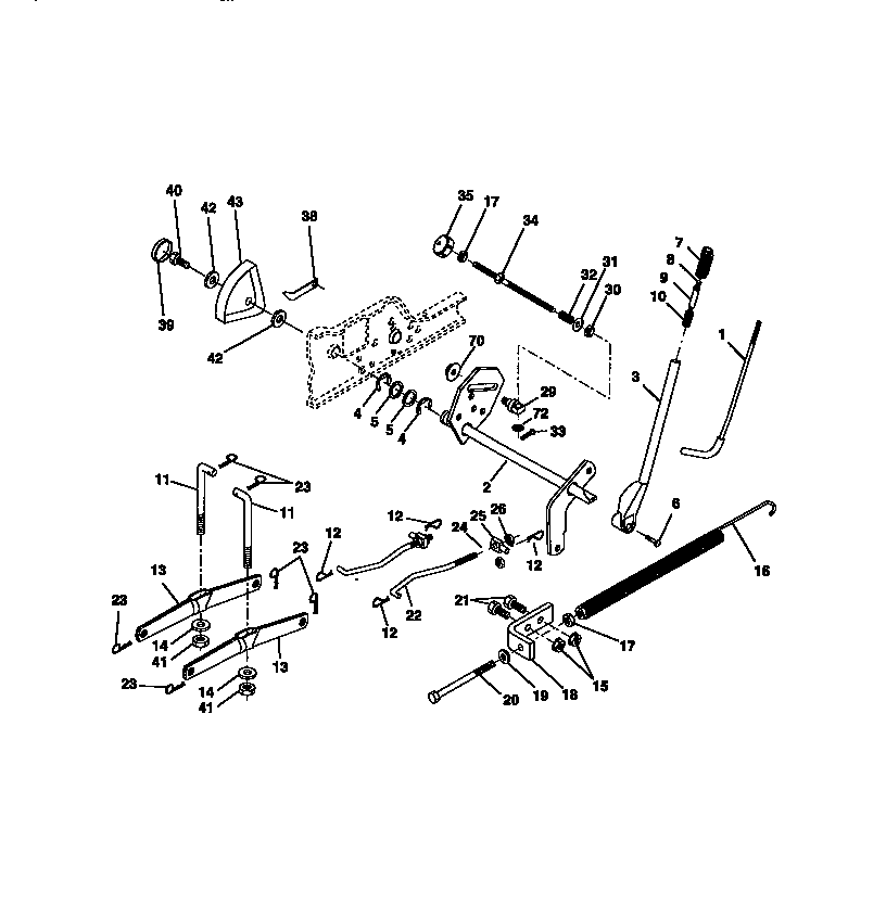 Craftsman 917273041 lift assembly diagram