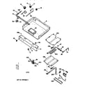 GE JGBP86BEA1BB gas burner parts diagram