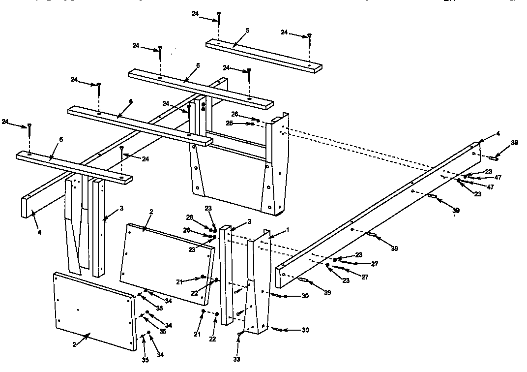 Indian P1070 leg assembly diagram