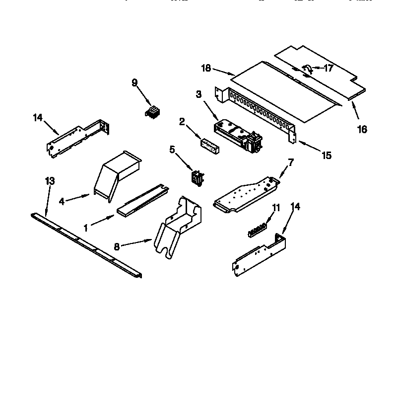 KitchenAid KEBI276DWH6 top venting diagram