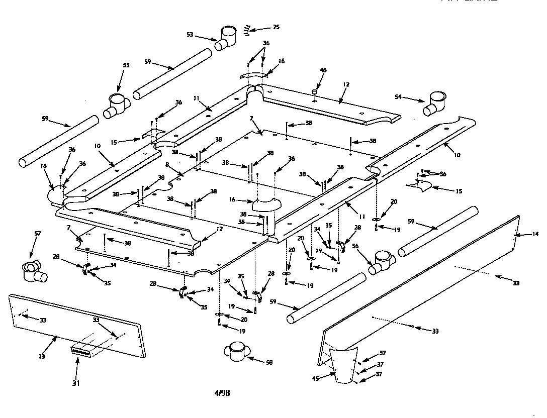 Sears 52725149 replacement parts diagram