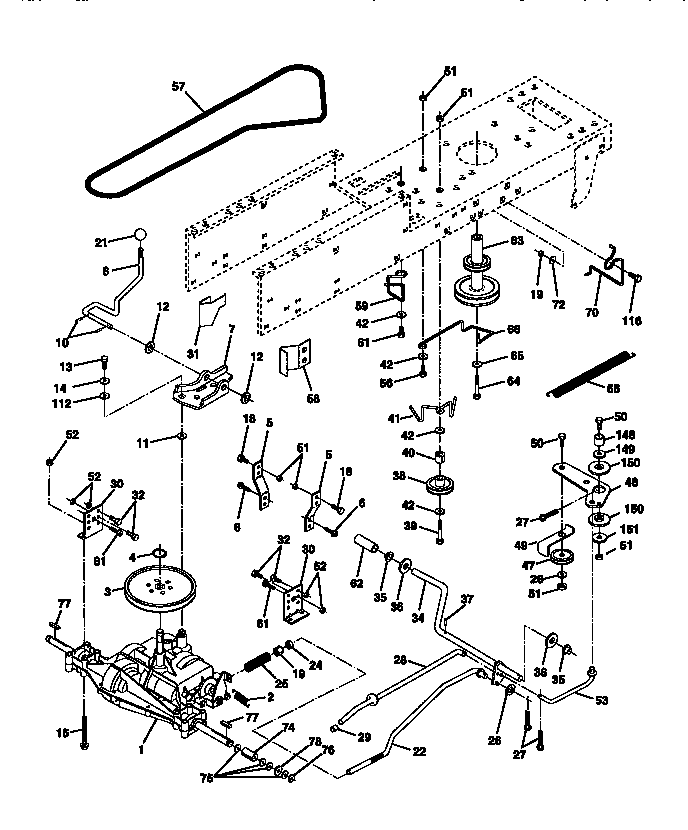 Craftsman 917270411 ground drive diagram