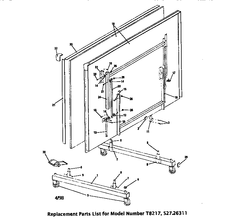 Indian T8217 unit parts diagram