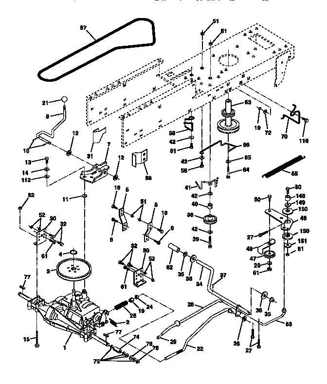 Craftsman 917270612 ground drive diagram