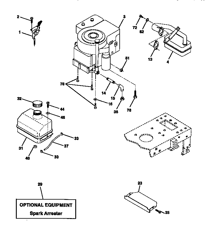 Craftsman 917270612 engine diagram