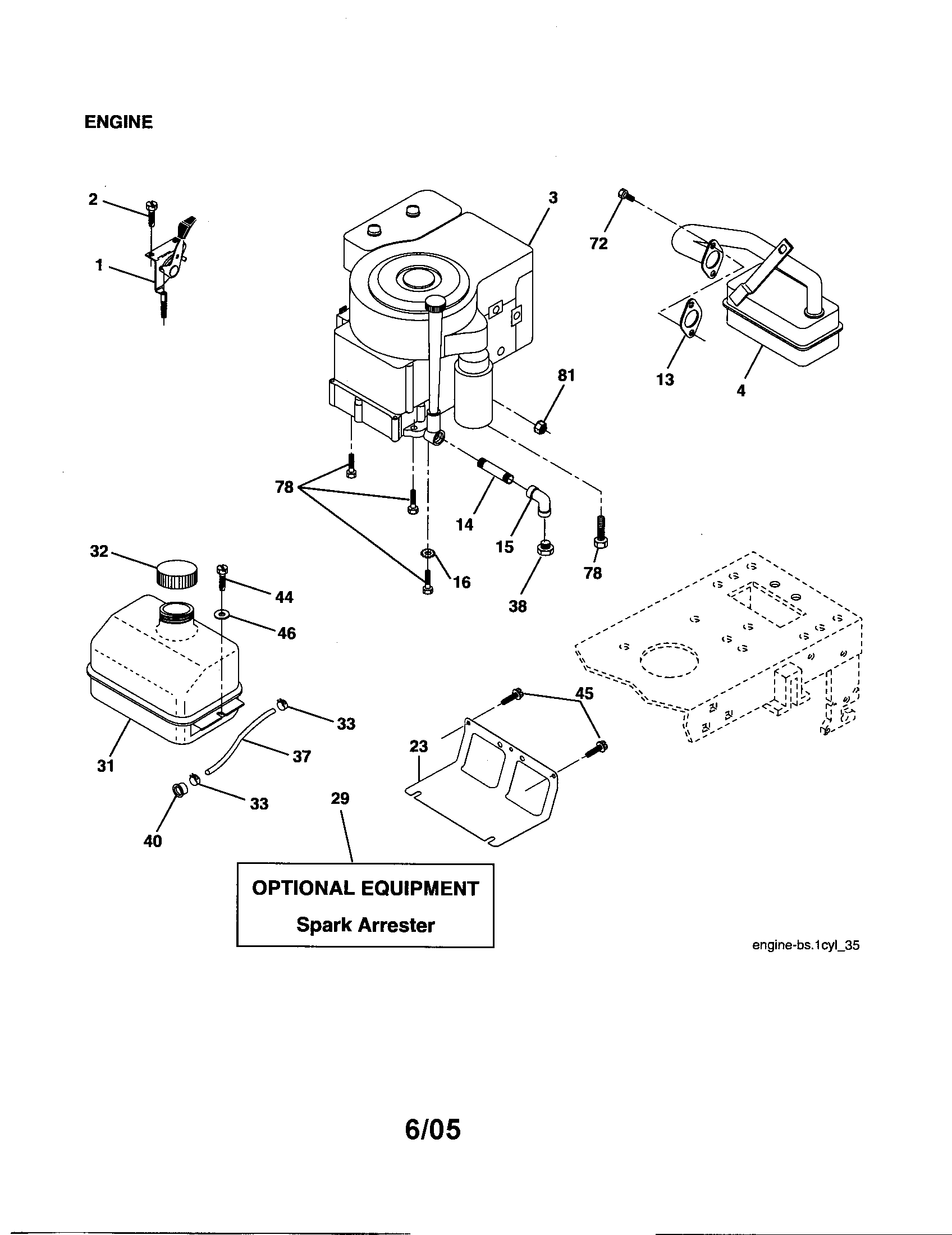 Craftsman 917270311 engine diagram