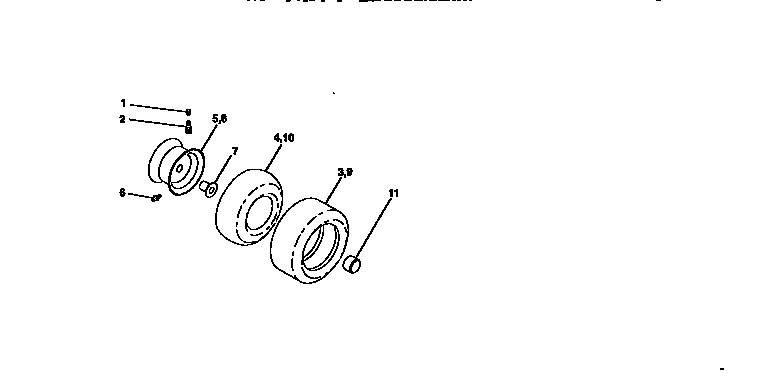 Craftsman 917270311 wheels and tires diagram