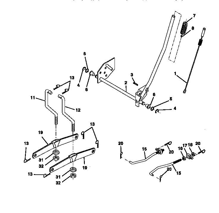 Craftsman 917270311 lift assembly diagram
