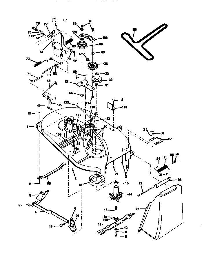 Craftsman 917270311 mower deck diagram