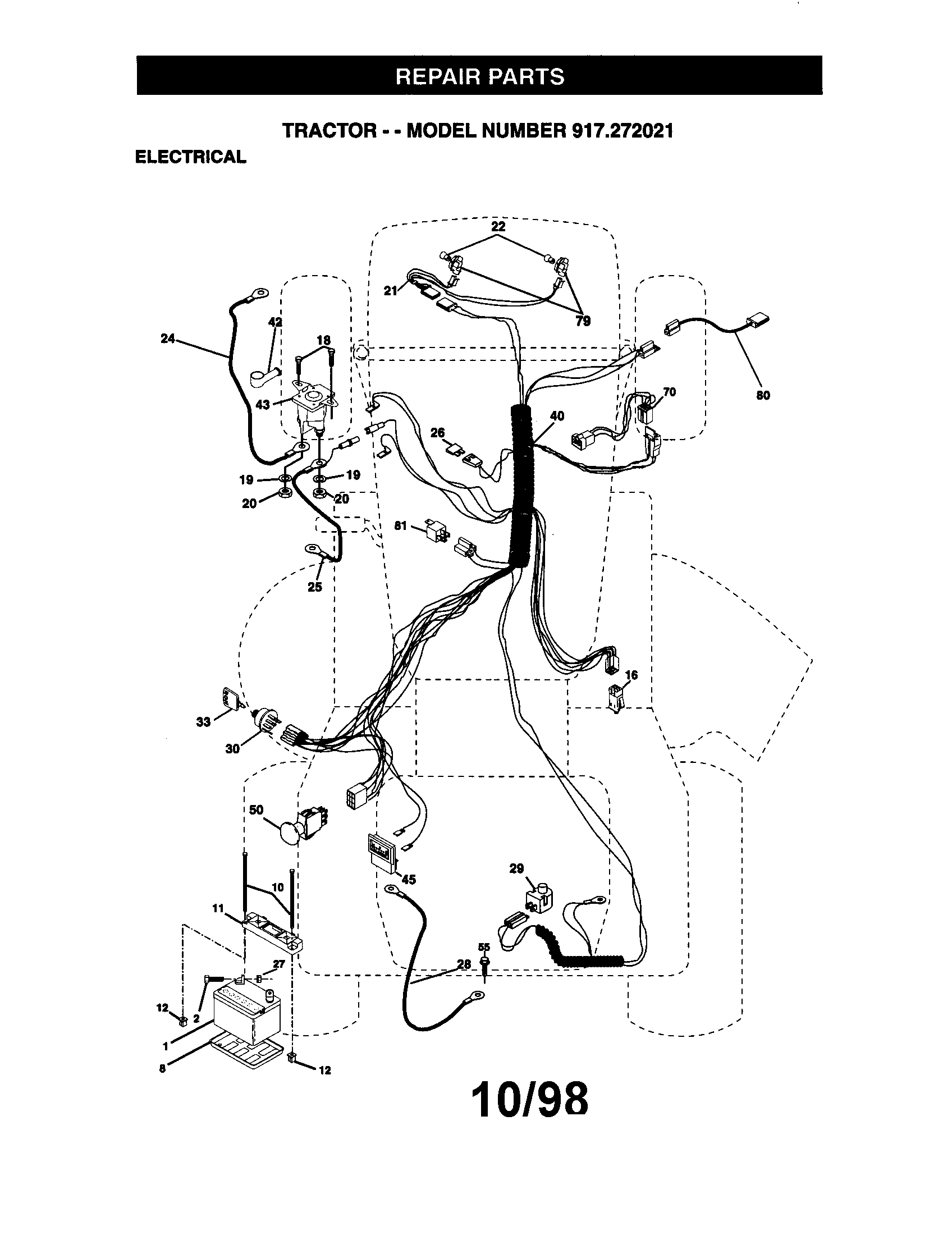 Craftsman 917272021 electrical diagram