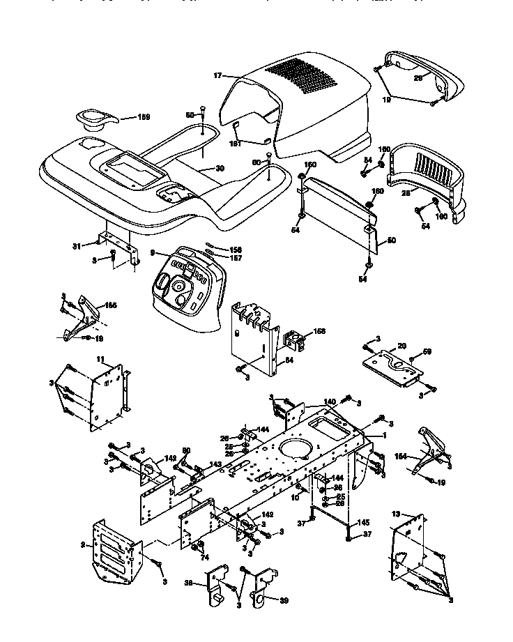 Craftsman 917272021 chassis and enclosures diagram