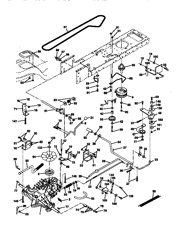 Craftsman 917272021 ground drive diagram