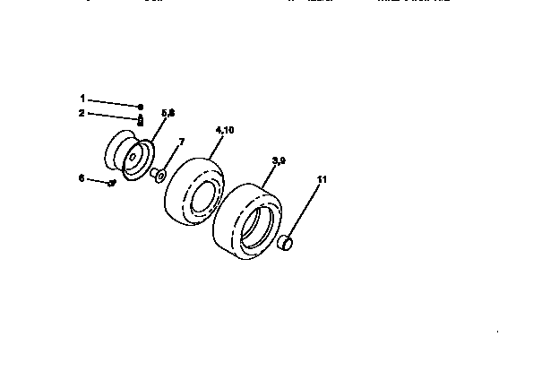 Craftsman 917272021 wheels and tires diagram