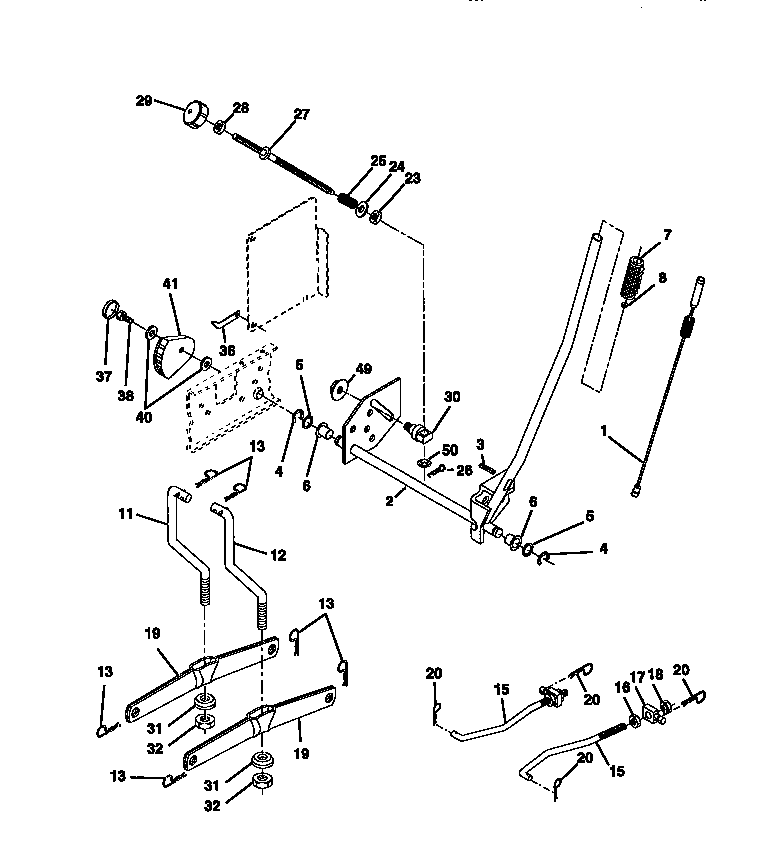 Craftsman 917272021 lift assembly diagram