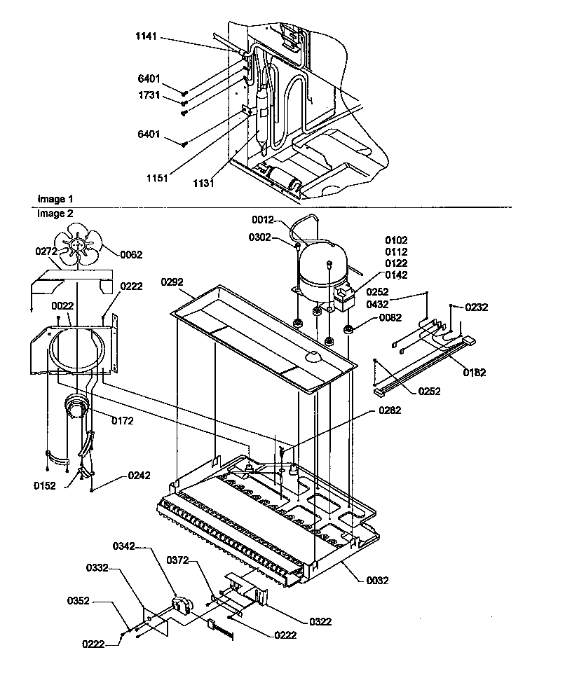 Kenmore 59668142791 machine compartment assembly diagram