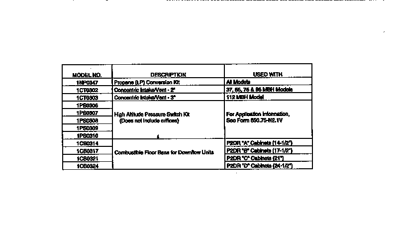 York P2DRB12N07501 field installed/non-electrical diagram