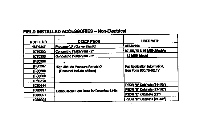 York P2DRC20N09501 replacement parts diagram