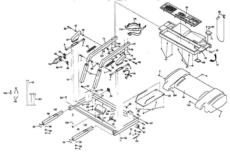 Proform PFTL72572 console assembly diagram