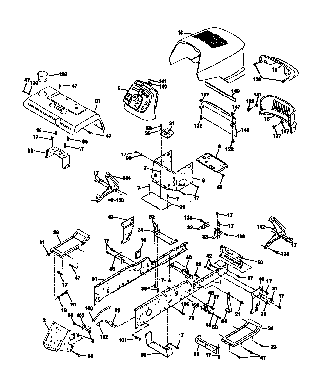 Craftsman 917273940 chassis and enclosures diagram