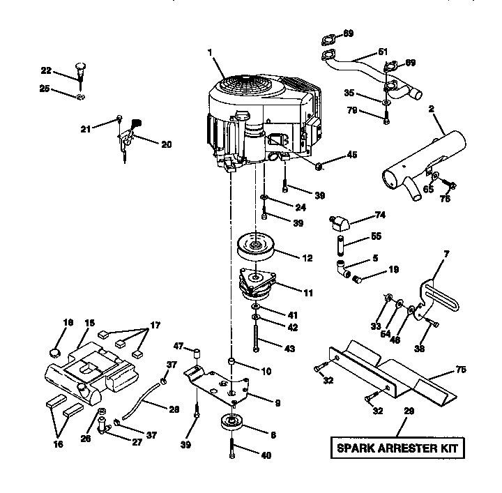 Craftsman 917273940 engine diagram