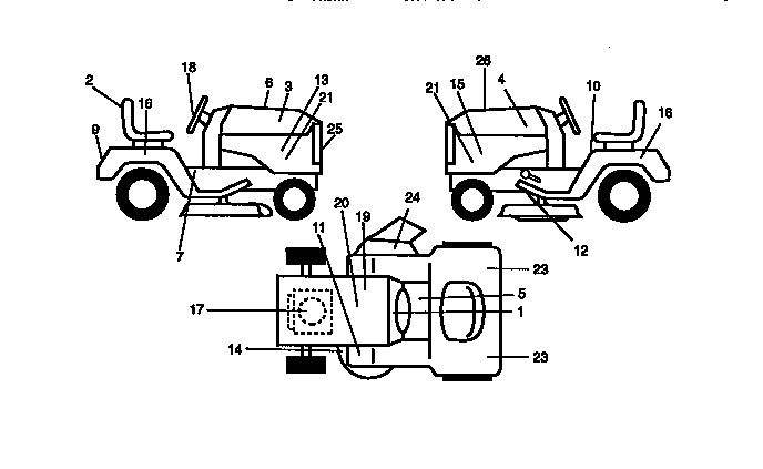 Craftsman 917273940 decals diagram