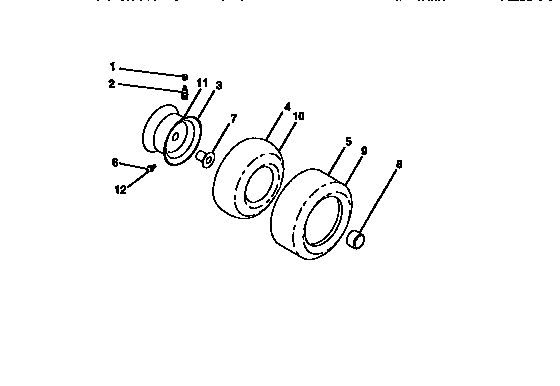 Craftsman 917273940 wheels and tires diagram