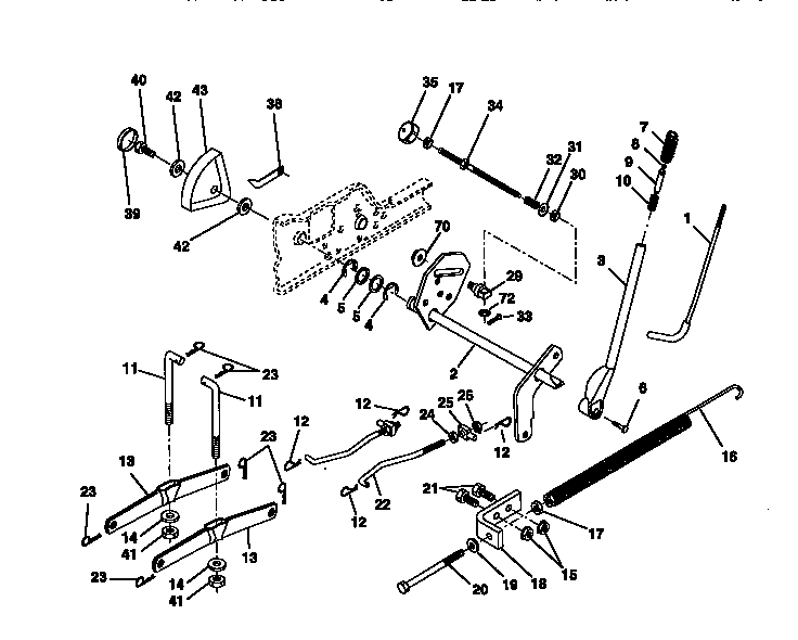 Craftsman 917273940 lift assembly diagram
