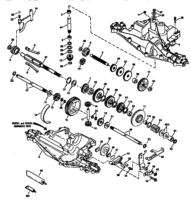 Craftsman 987889000 transaxle assembly diagram