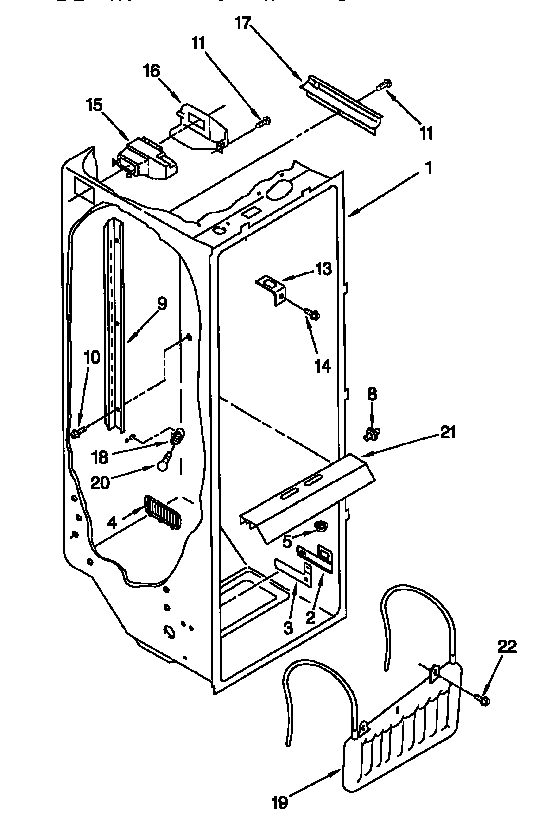 Kenmore 10657262790 refrigerator liner diagram