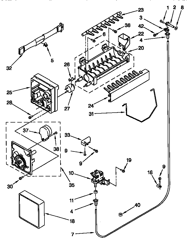 Kenmore 10657262790 icemaker diagram