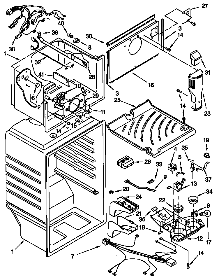 Kenmore 10667062791 liner diagram