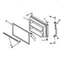 Kenmore 10667067791 freezer door diagram