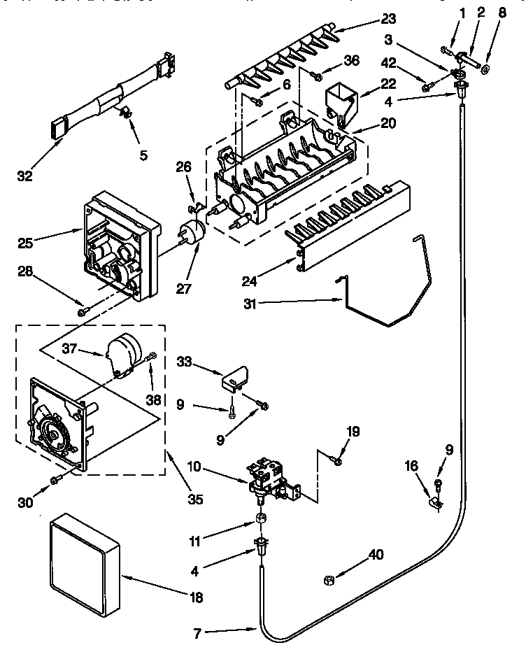 Kenmore 10657282790 icemaker diagram