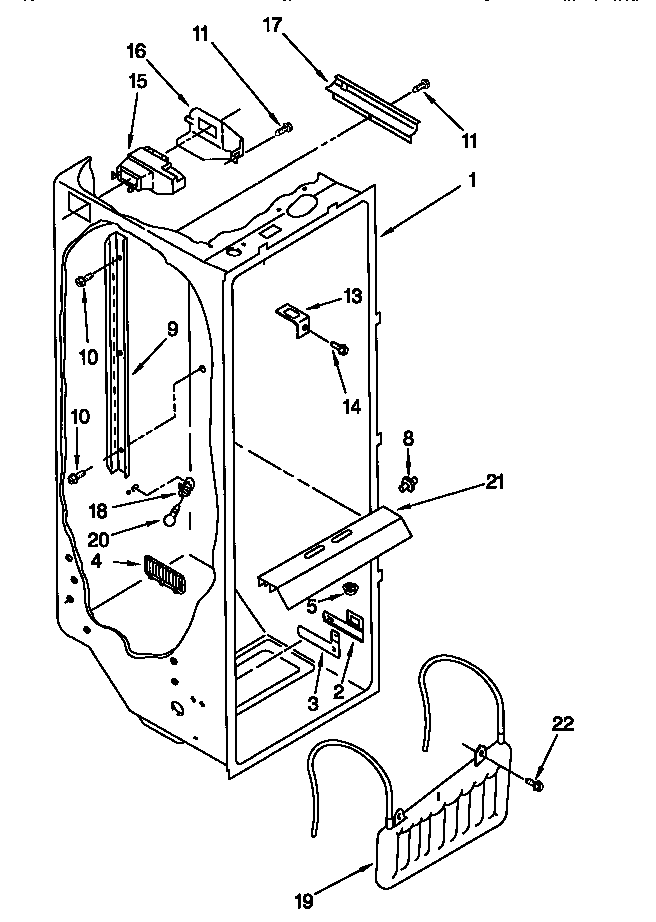 Kenmore 10657765790 refrigerator liner diagram