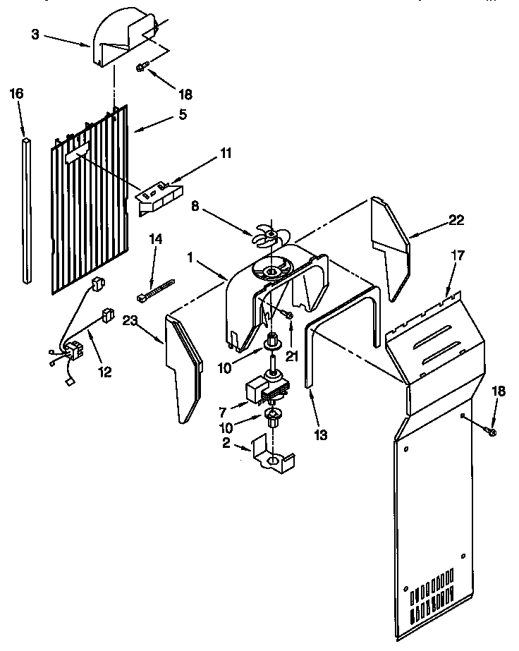 Kenmore 10657765790 air flow diagram