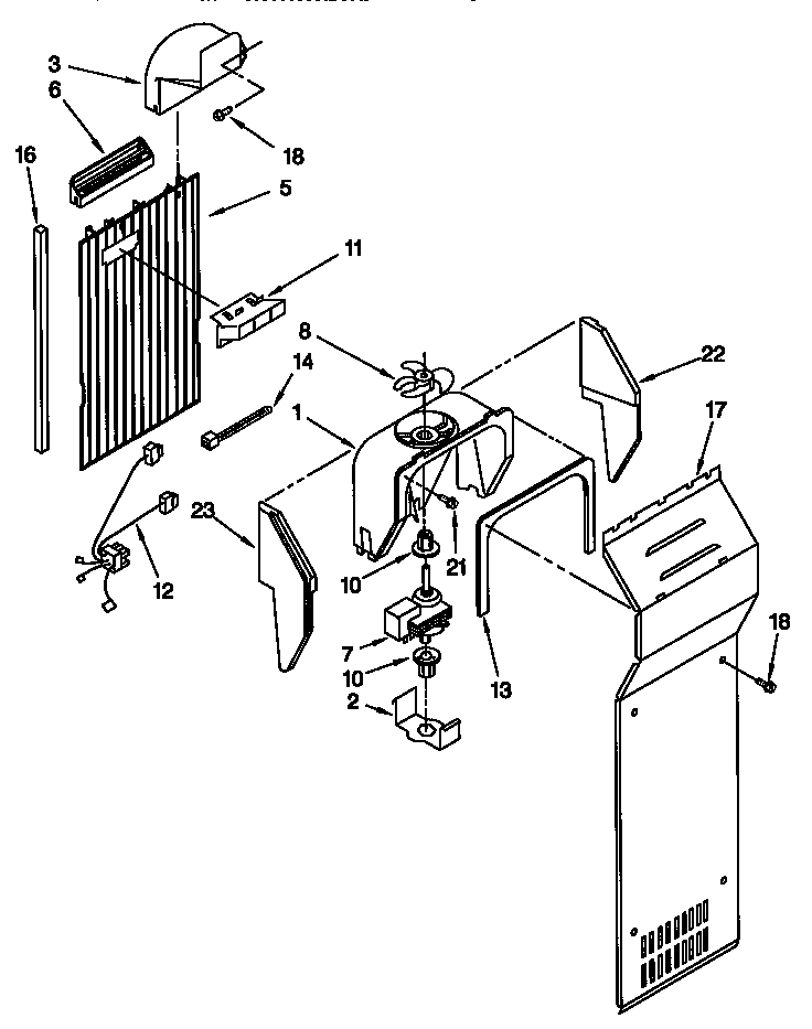 Kenmore 10658247890 air flow diagram