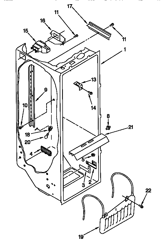 Kenmore 10657232790 refrigerator liner diagram