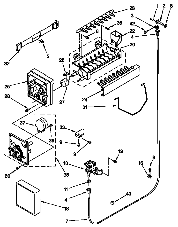 Kenmore 10657232790 icemaker diagram