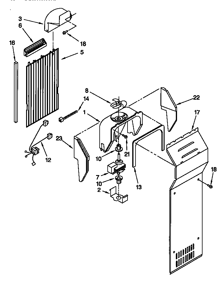 Kenmore 10648062890 air flow diagram