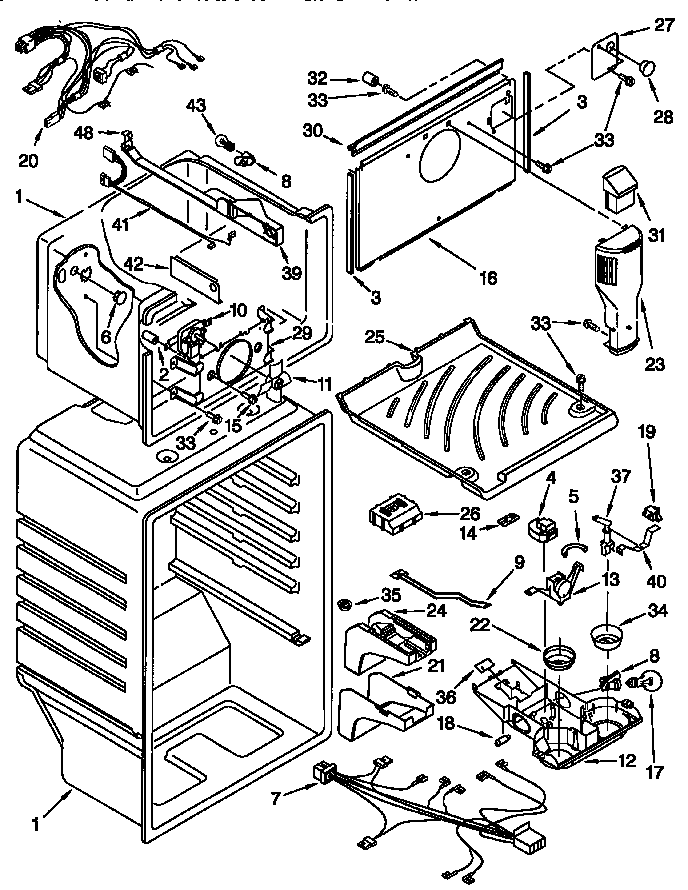 Kenmore 10677188792 liner diagram