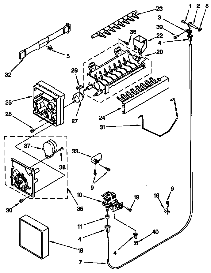 Kenmore 10657575790 icemaker diagram
