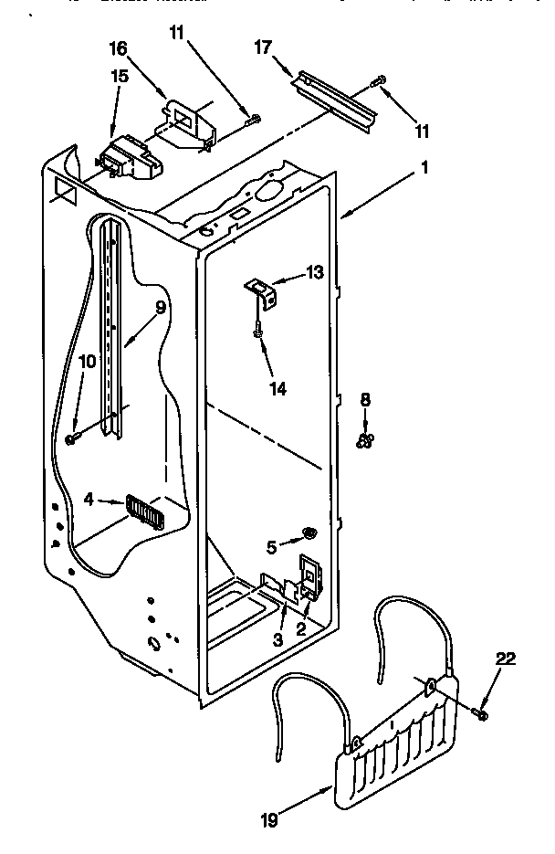 Kenmore 10657071790 refrigerator liner diagram